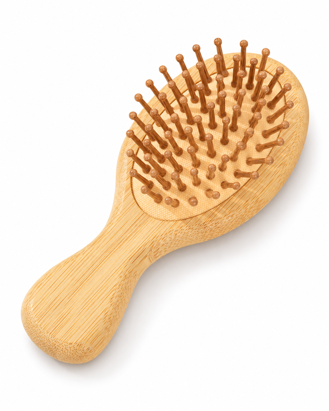 Natural Bamboo Cushion Hairbrush – Natural Wood Color