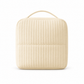 Beige Upright Cosmetic Travel Bag