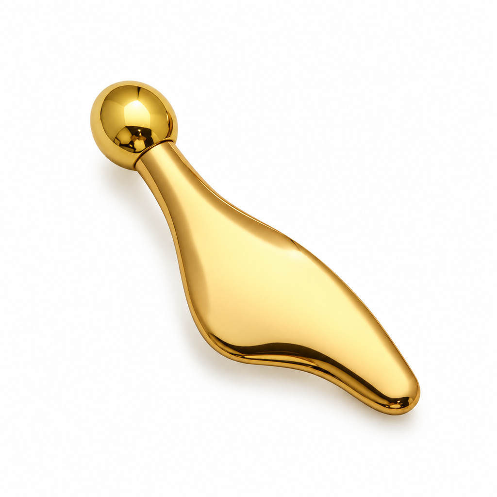 Gold Metal Facial Massage Tool