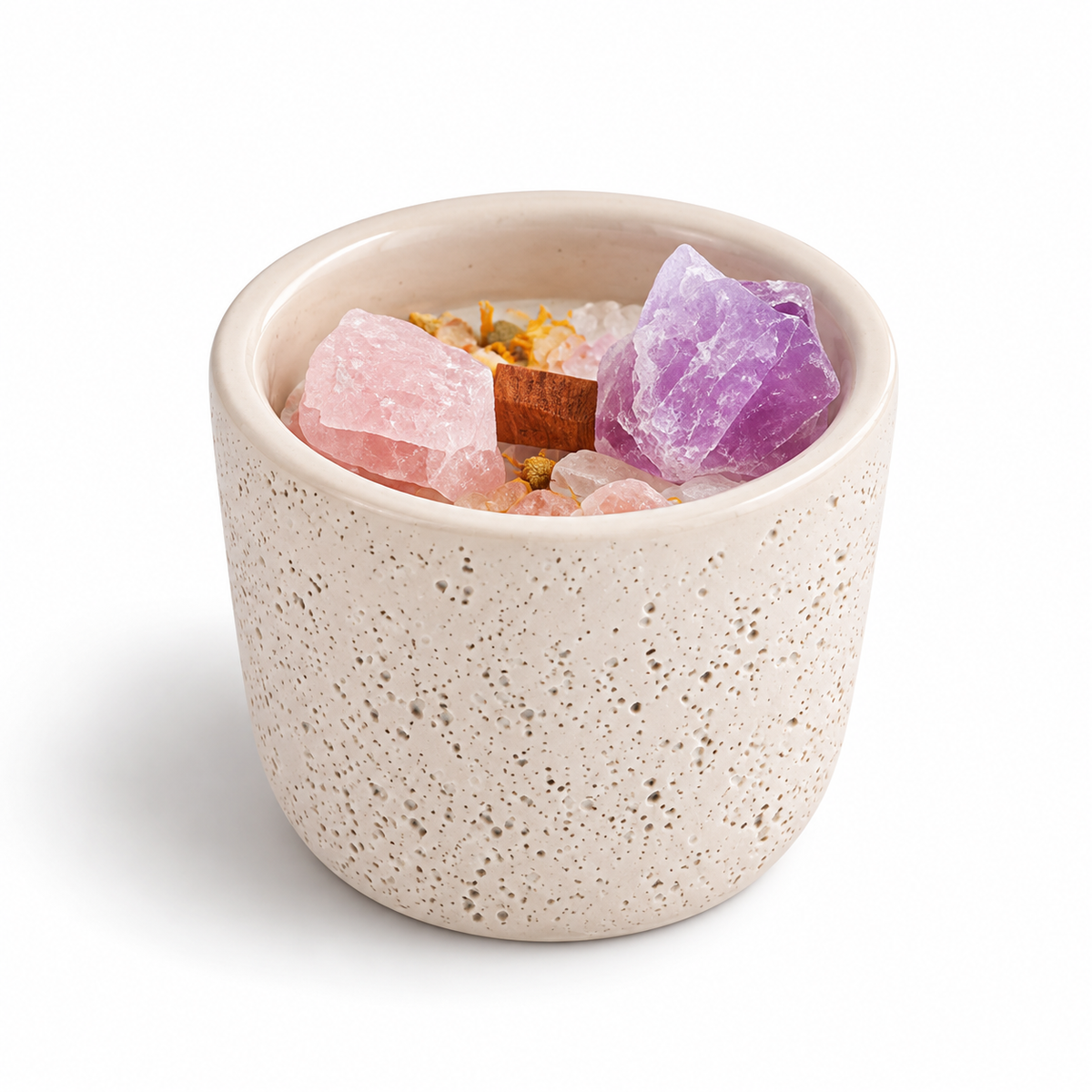 Misty Forest Fragrance Crystal Candle – Lavender