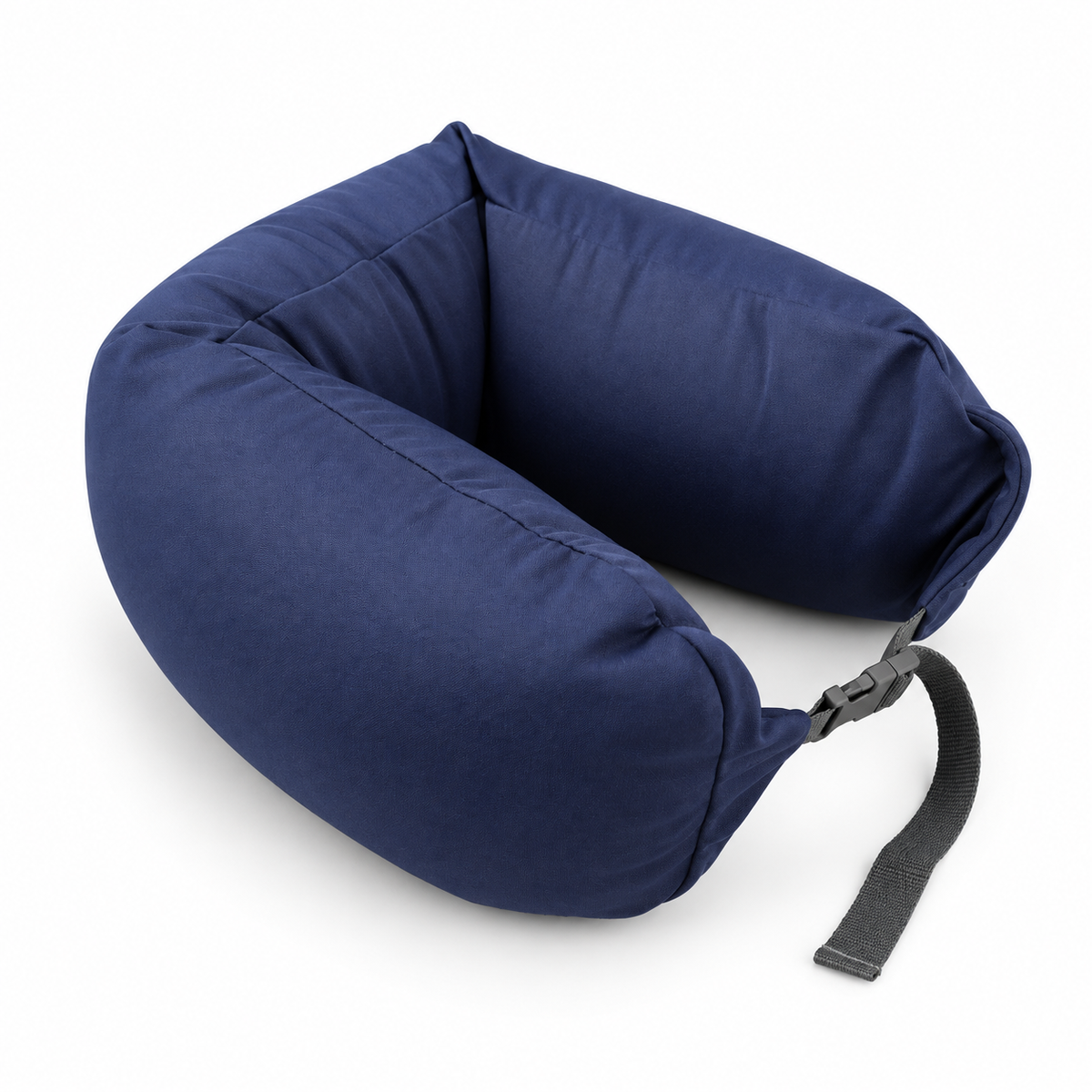 Smooth Navy Blue U-Shaped Travel Pillow